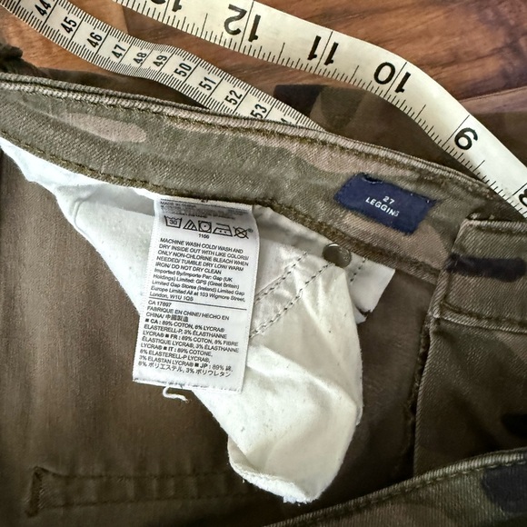 GAP Olive Camouflage Skinny Women Jeans - Picture 6 of 7